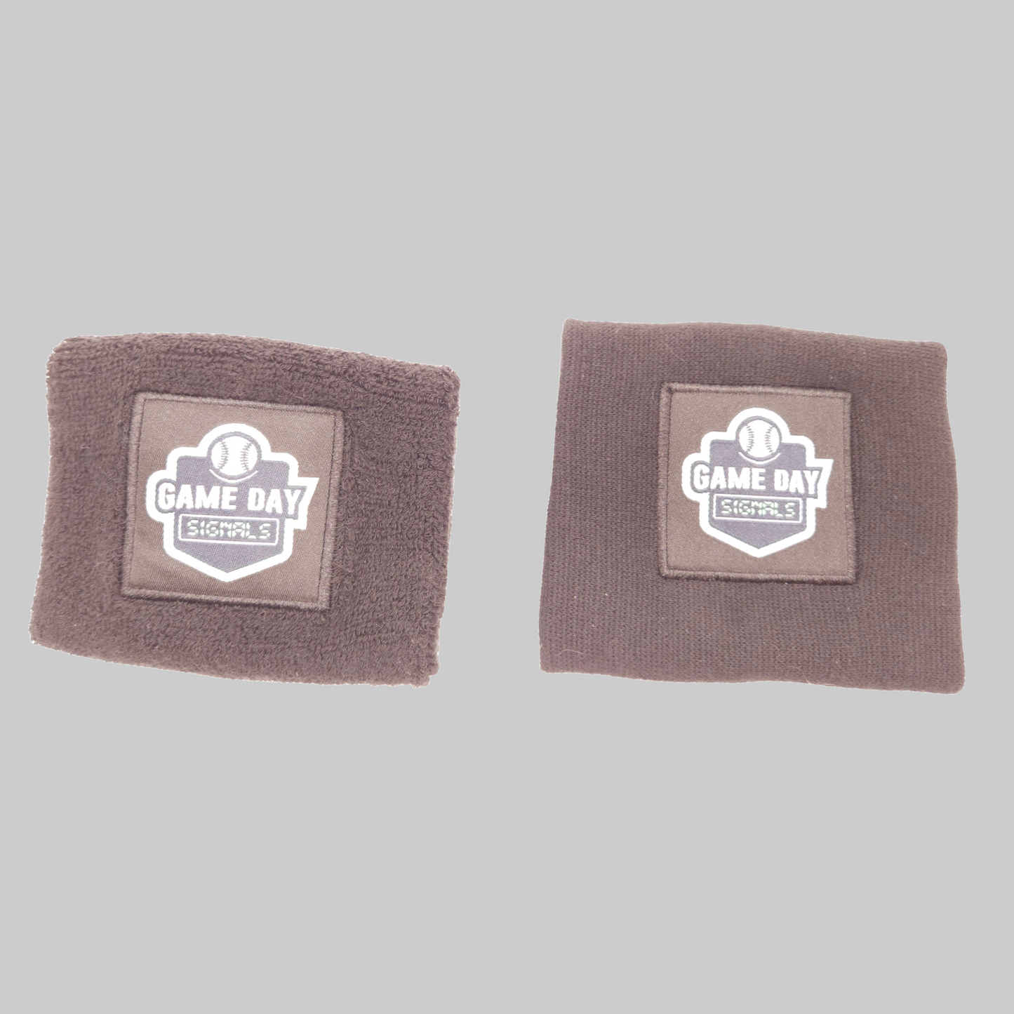 S/M sweatband (L), and L/XL sweatband (R)